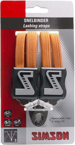 Snelbinder Trio Simson met 3 binders 61 cm - oranje