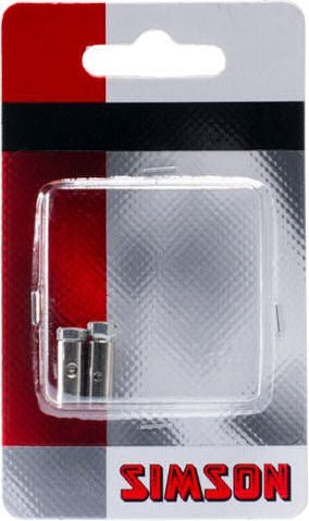 Schroefnippels Simson 6 x 14 mm (2 stuks) - Zilver