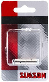 Schroefnippels Simson 8 x 15 mm (2 stuks) - Zilver