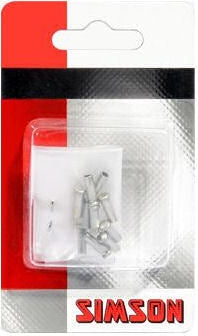 Anti-rafel nippel Simson aluminium - 10 stuks - Zilver
