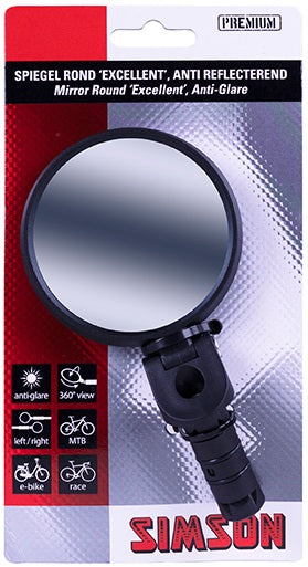 Simson Spiegel Rond 'Excellent', anti reflecterend