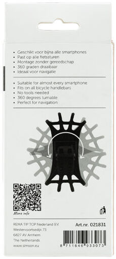 Siliconen telefoonhouder Simson voor op de fiets