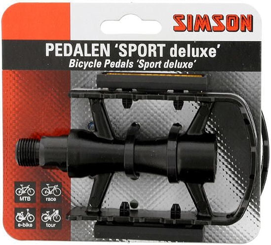 Pedaalset Simson Sport Deluxe - zwart