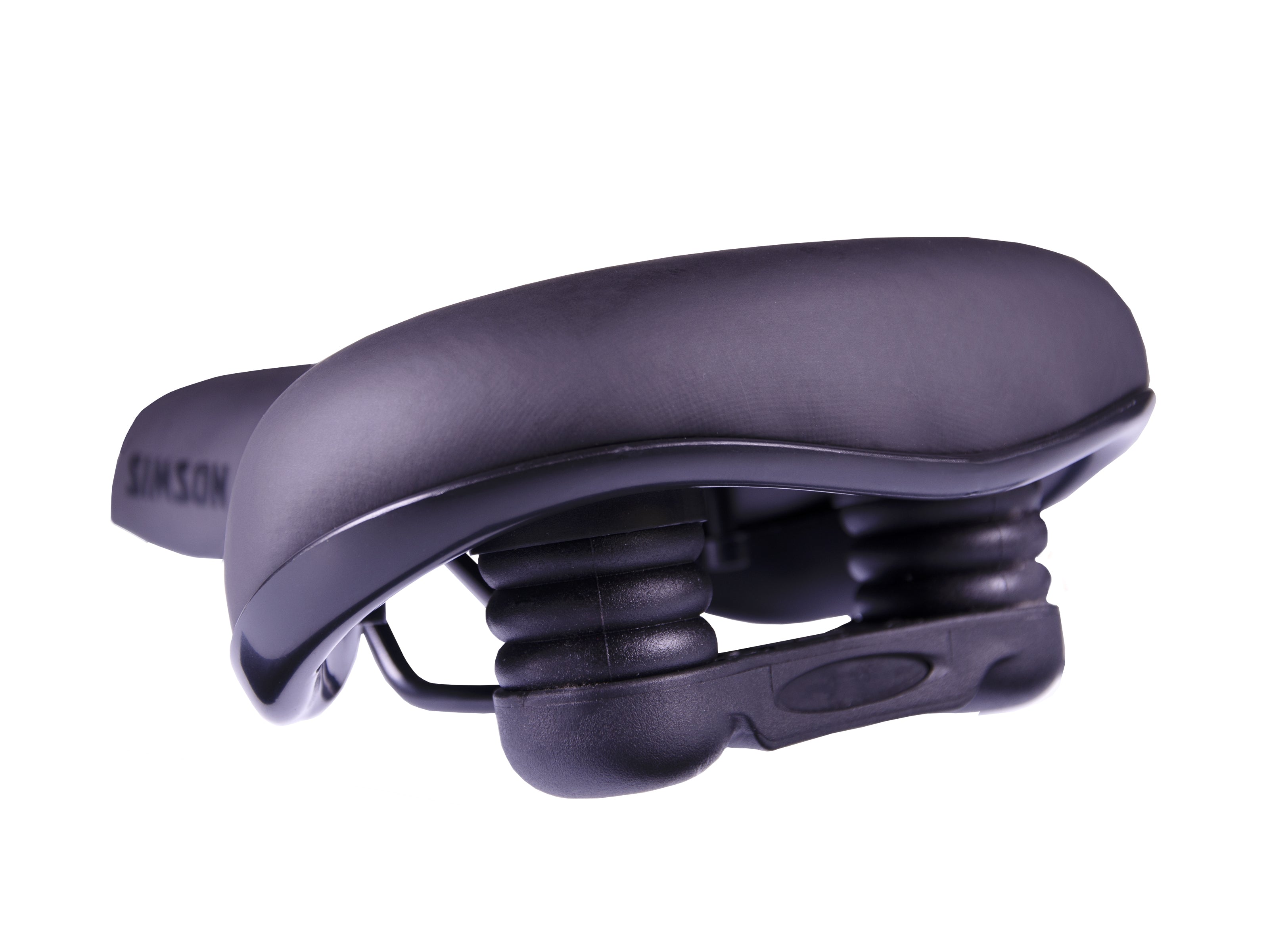 Fietszadel Simson City - zwart