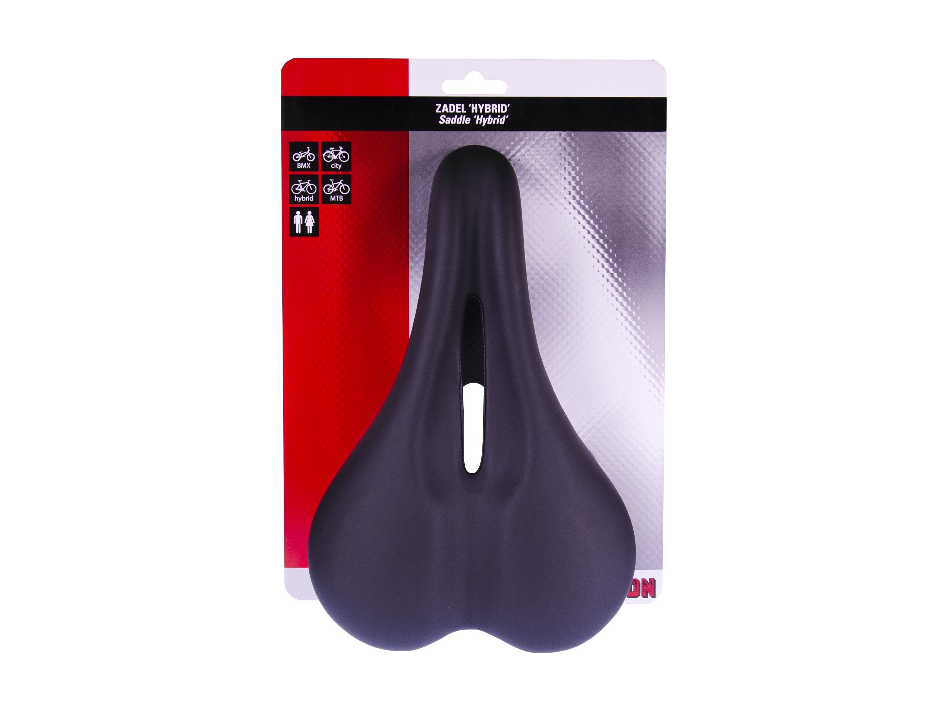 Fietszadel Simson Hybrid - zwart