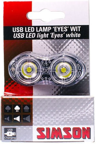 Simson USB LED-lamp 'Eyes' - wit