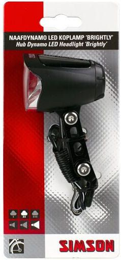 Simson Naafdynamo koplamp 'Brightly' - 70 LUX - auto/on/off