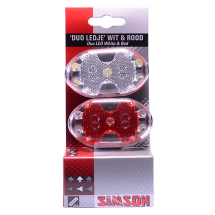 fiets verlichting - Simson Batterij verlichting set 5 LED's