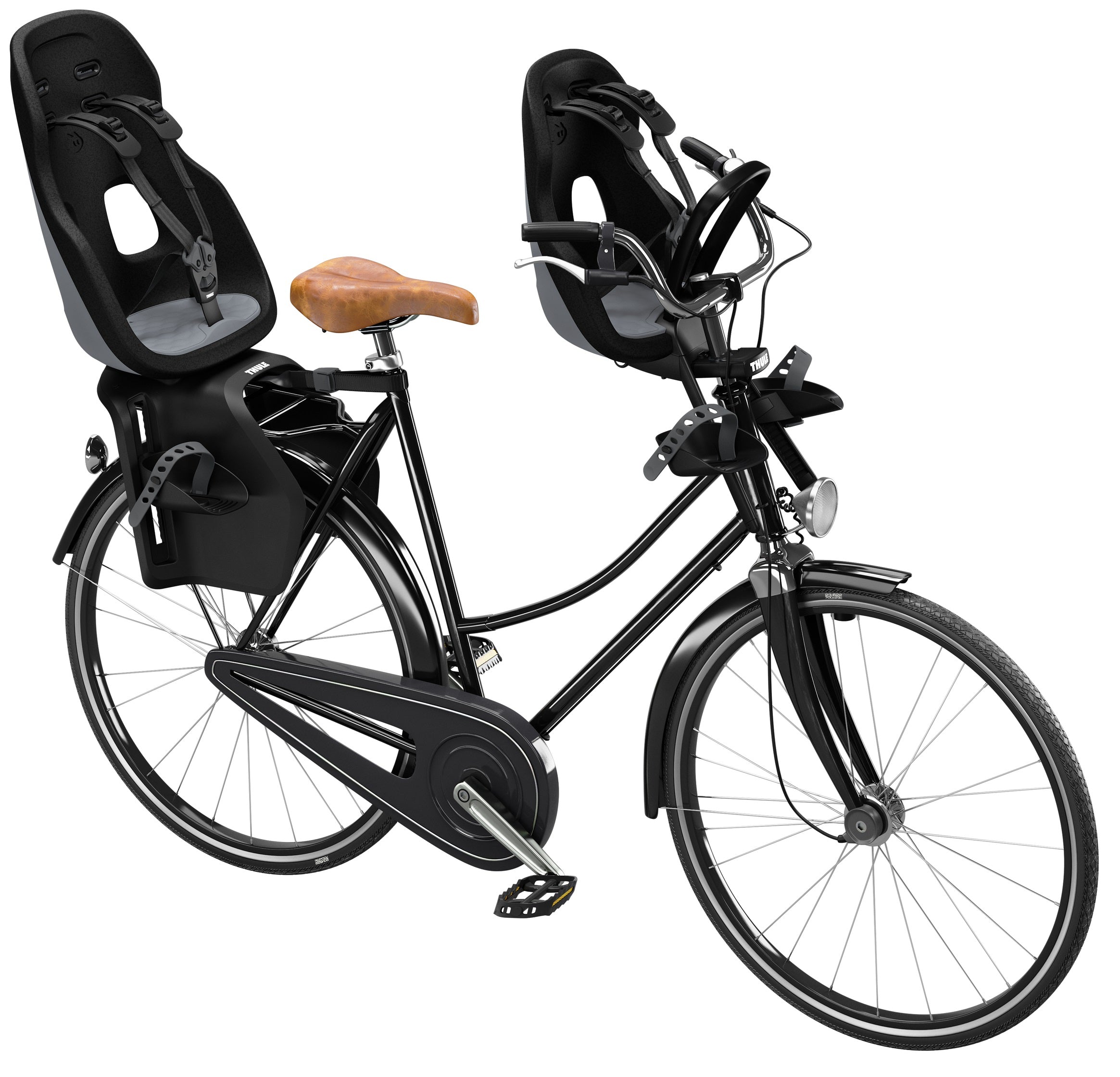 Kinderzitje achter Thule Yepp Nexxt 2 Maxi voor bagagedragerbevestiging - midnight black