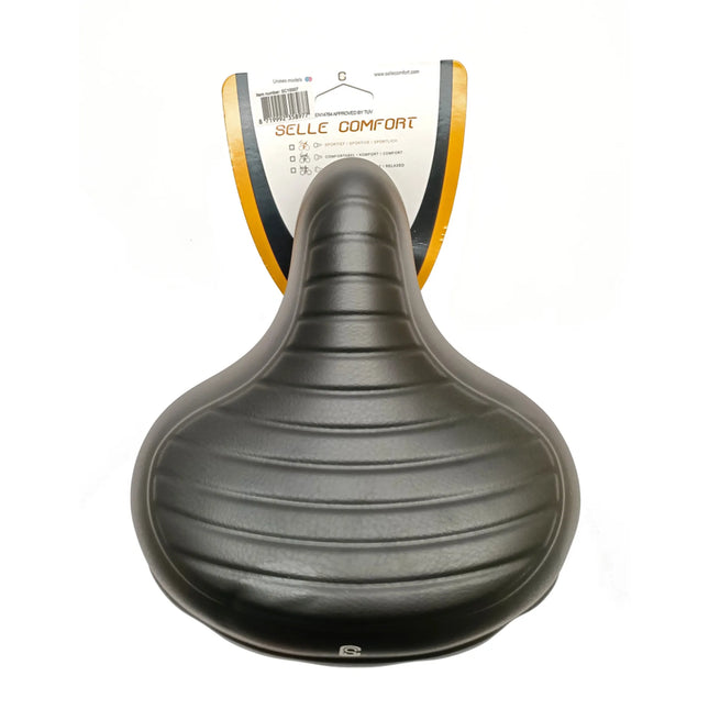 fiets zadel - Selle Comfort Wave zwart, zonder strop