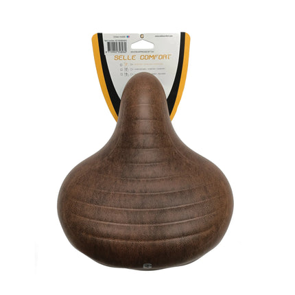 fiets zadel - Selle Comfort Wave bruin, zonder strop