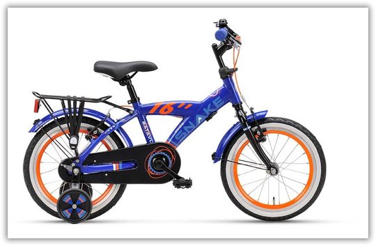 Voorvork Batavus Snake 16" Zwart KL030 W/PRINT