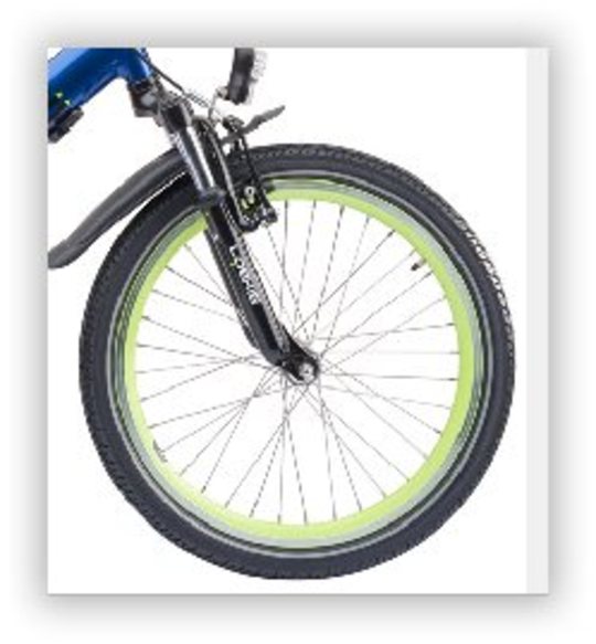 Voorwiel 20" Snake RIM-LIME (406-19) 36H