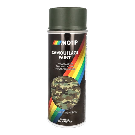spuitlak motip camouflage 400mL spuitbus groen 04203
