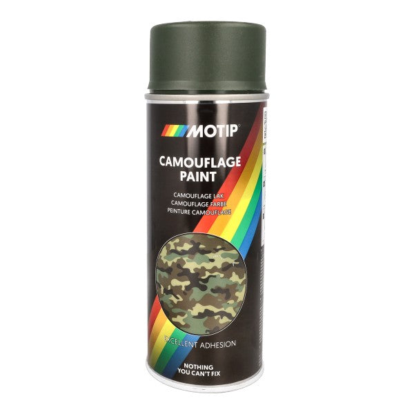 spuitlak motip camouflage 400mL spuitbus groen 04203