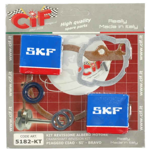 lager+keerringset cif krukas pakkingset bromfiets vespa