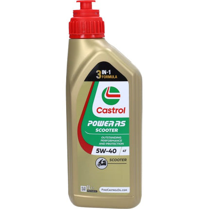 motorolie Castrol 5W40 4t power rs scooter 1L 15f566