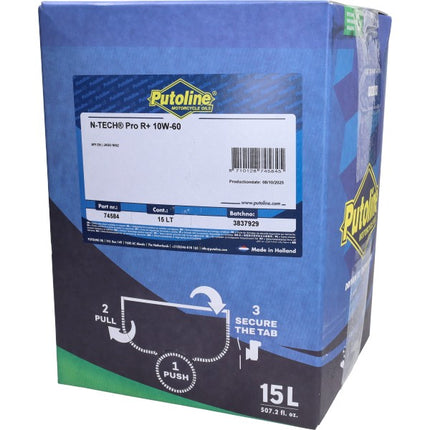 motorolie putoline 10w60 vol synth. N-Tech Pro R+ (Piaggio Euro-4/5) 15L 74584