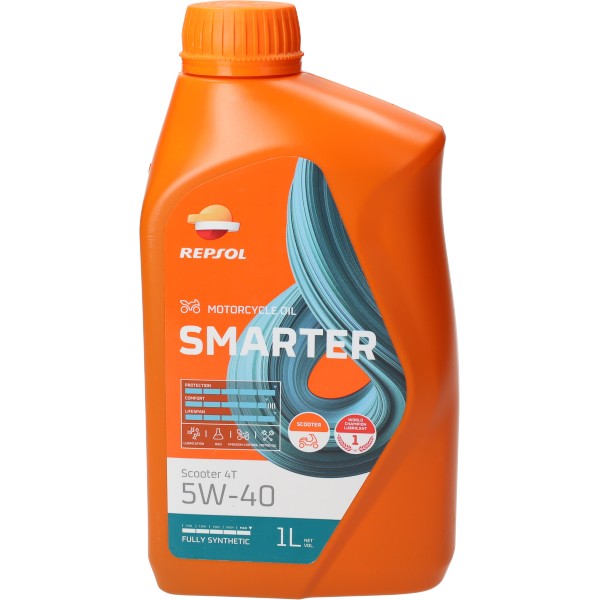 motorolie repsol 5W40 vol synth. scooter (Piaggio) 1L fles=op=op
