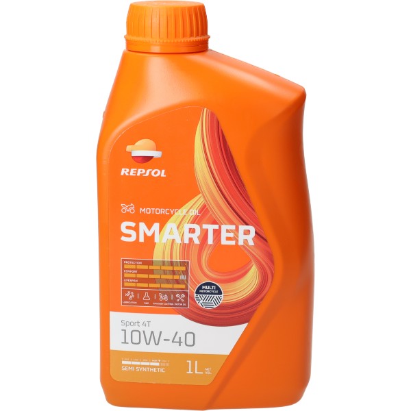 motorolie repsol 10W40 half synth motosport 1L fles=op=op