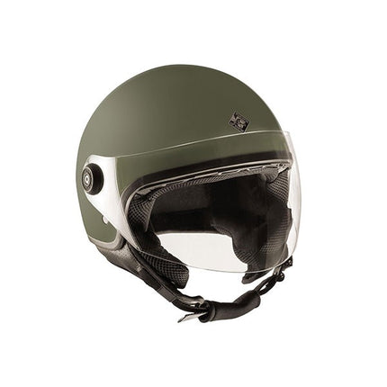 helm tucano demi-jet 55/56 el jettin S mat groen
