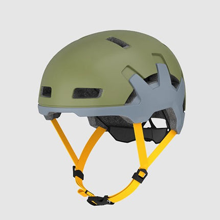 helm lem pedelec/snorfiets GelMotion focus NTA-8776 keur M-L 56/59 mat groen/grijs fatbike