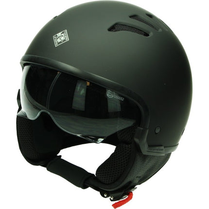 helm tucano jet el fresh (air) met zonnevizier XS 54/55 zwart mat=op=op