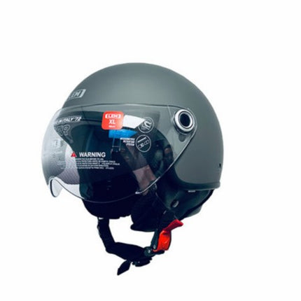 helm lem demi-jet coolmax roger XS 53/54 mat titanium=op=op