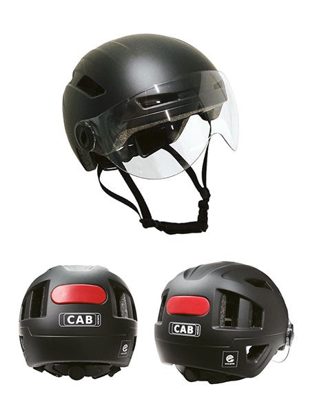 helm CAB pedelec/snorfiets + vizier NTA-8776 keur safety S/M 52/57 zwart mat fatbike