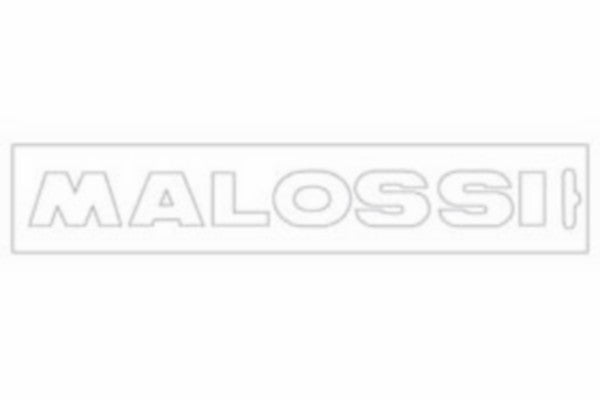 sticker universeel malossi woord [malossi] 14cm wit 339778=op=op