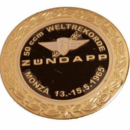 fuel tank emblem round black/gold Zundapp Monza Z517-12.127