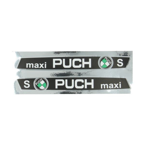 stickerset frame maxi S zwart/chroom puch maxi