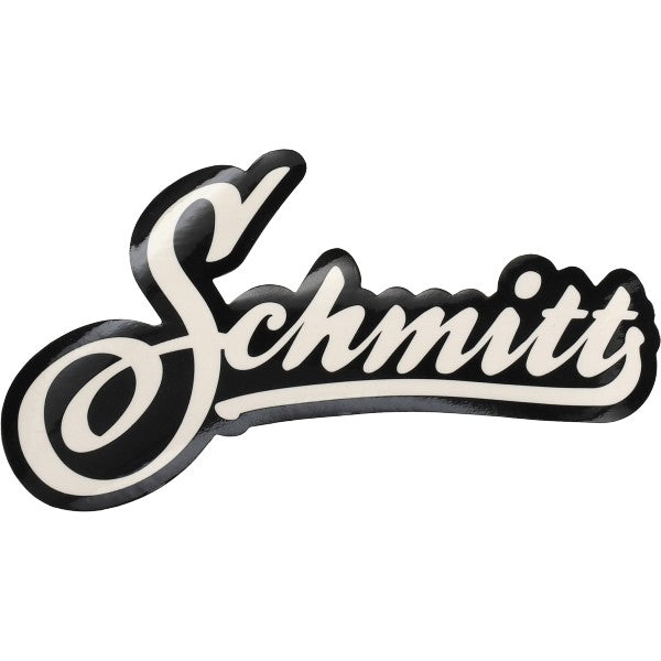 sticker woord [schmitt] 12x8cm wit