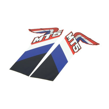 Kit d'autocollants pour réservoir de carburant Honda bleu/blanc/noir 2 pièces mt