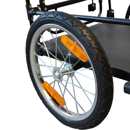 Fietsaanhanger Provelo inklapbaar - zwart - afbeelding 2