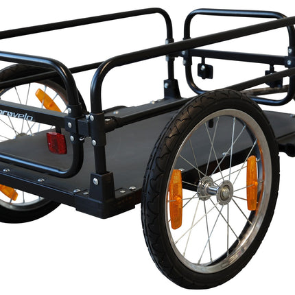 Fietsaanhanger Provelo inklapbaar - zwart - afbeelding 3