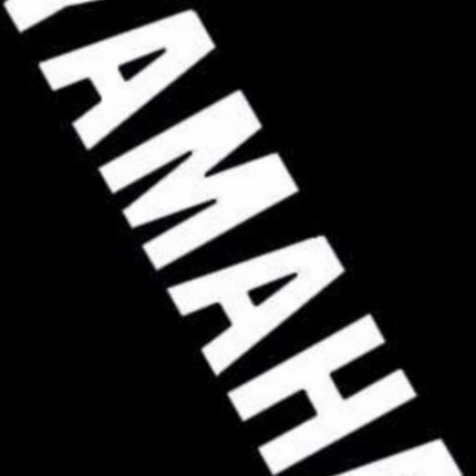 sticker word [yamaha] undertray white 2-part aerox