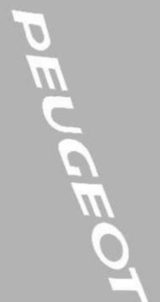 Autocollant mot [Peugeot] blanc 2 pièces