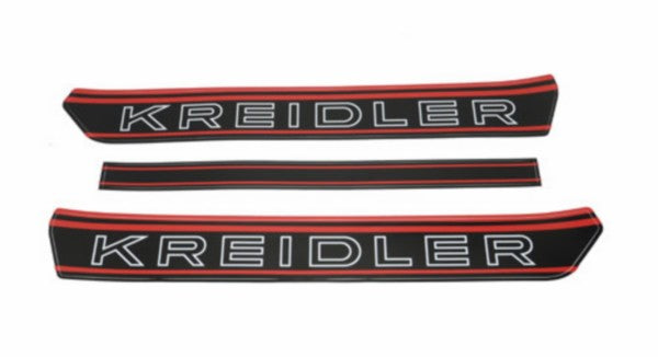 stickerset benzinetank zwart/rood kreidler