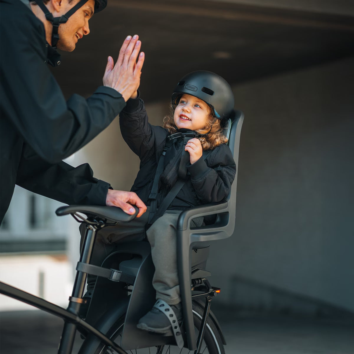 Kinderzitje achter Thule Ride Along 2 voor bagagedragerbevestiging - dark grey