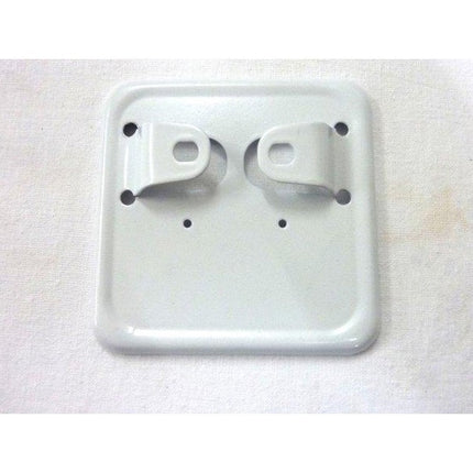 metal license plate holder oldtimer white
