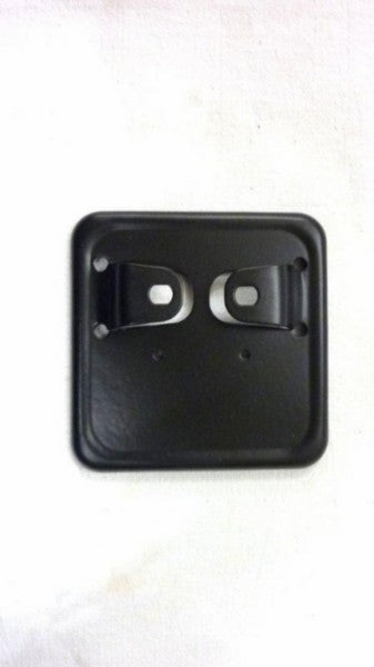 support Plaque d'immatriculation d'assurance petite métal noir