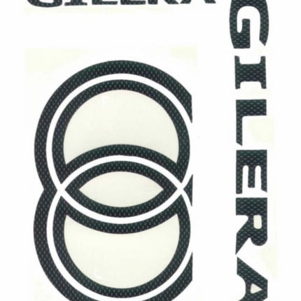 carbon sticker set 5-piece Gilera