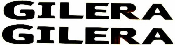 sticker woord [gilera] zwart 2-delig