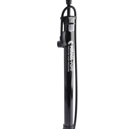 Mirage floor pump steel without meter dualhead