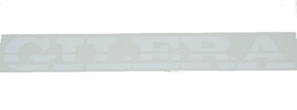 sticker woord [gilera] 23cm wit runner, stalker 081941