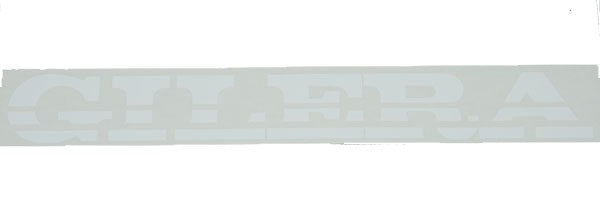 sticker woord [gilera] 23cm wit runner, stalker 081941