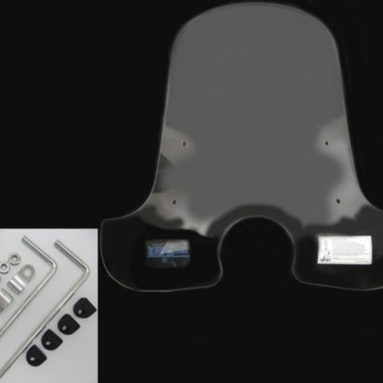 pare-brise avec kit de fixation haut transparent BTC Grande Retro New Luxe, agm Retro, BTC Grande Retro Old, vintage