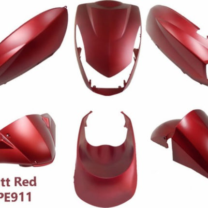 Kit carrosserie Power1 euro-2 peugeot rouge mat 6 pièces kisbee