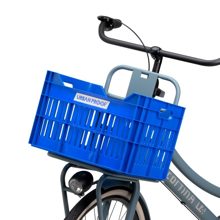 Gerecyclede fietskrat Urban Proof Click 30 liter - koningsblauw